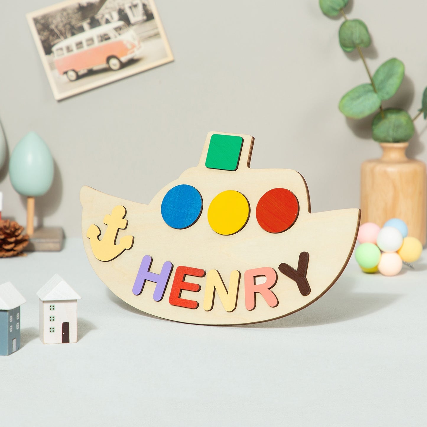 Personalized Wooden Name Puzzle Educational Toys For Toddlers Custom First Name Early Learning Gifts For Kids Baby Boy &amp;girl