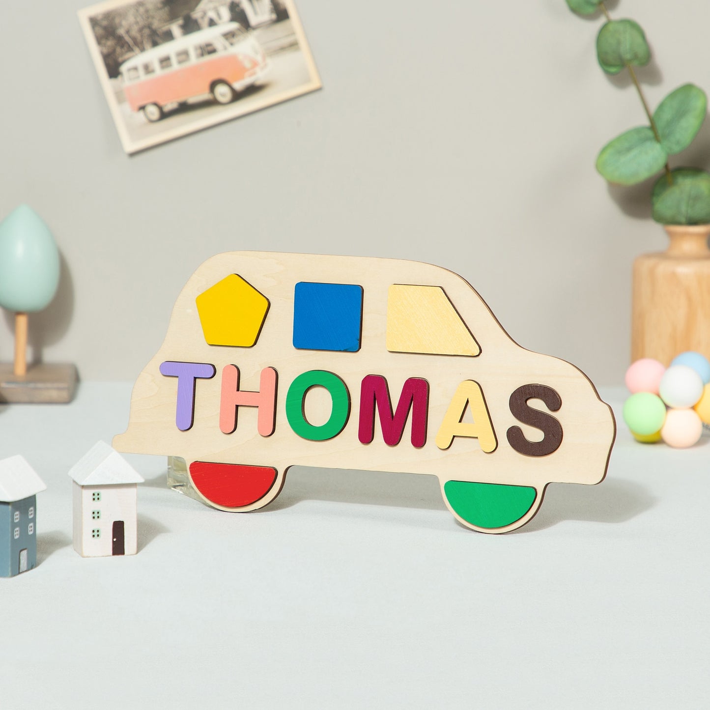 Personalized Wooden Name Puzzle Educational Toys For Toddlers Custom First Name Early Learning Gifts For Kids Baby Boy &amp;girl