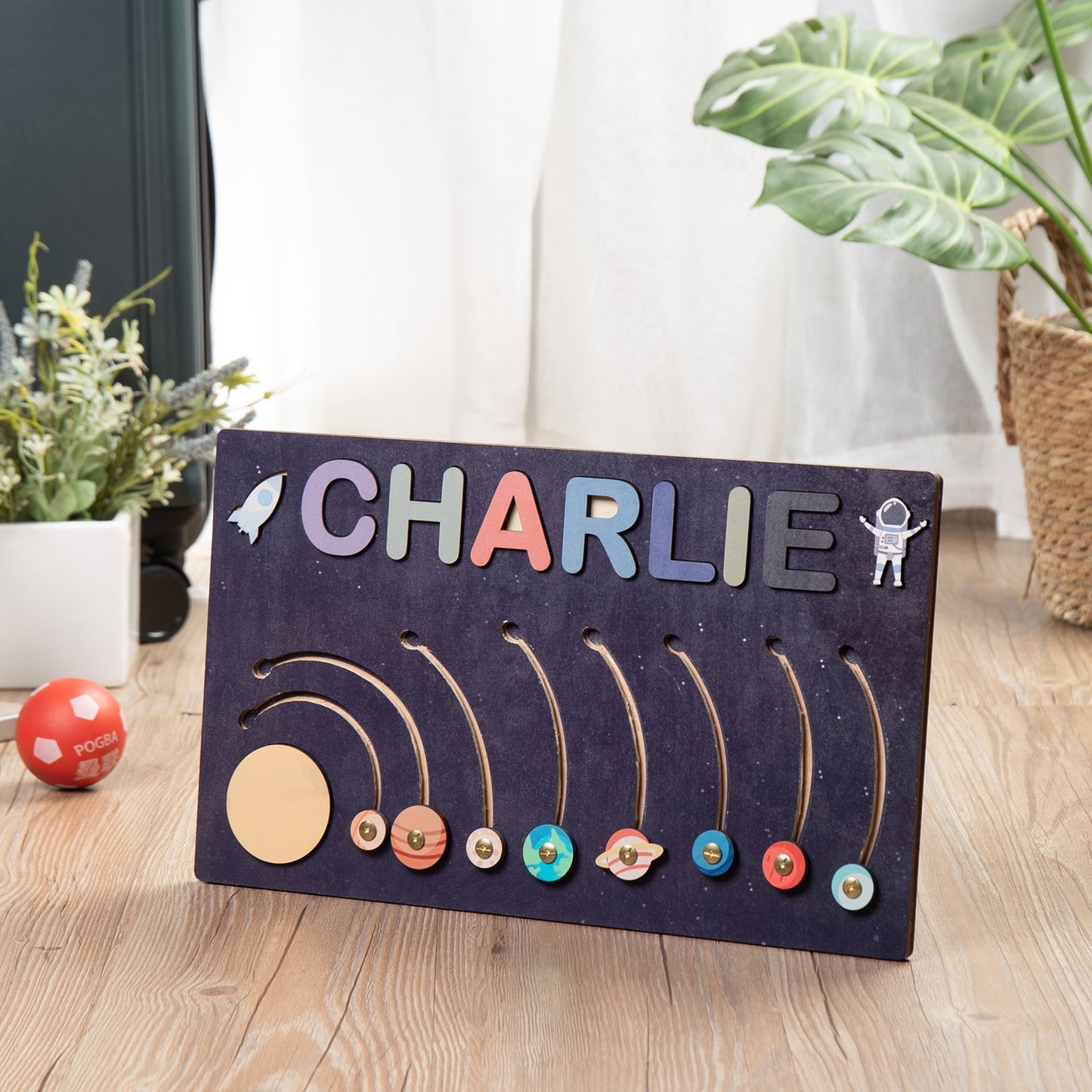 Personalized Wooden Name Puzzle Educational Toys For Toddlers Custom First Name Early Learning Gifts For Kids Baby Boy &amp;girl