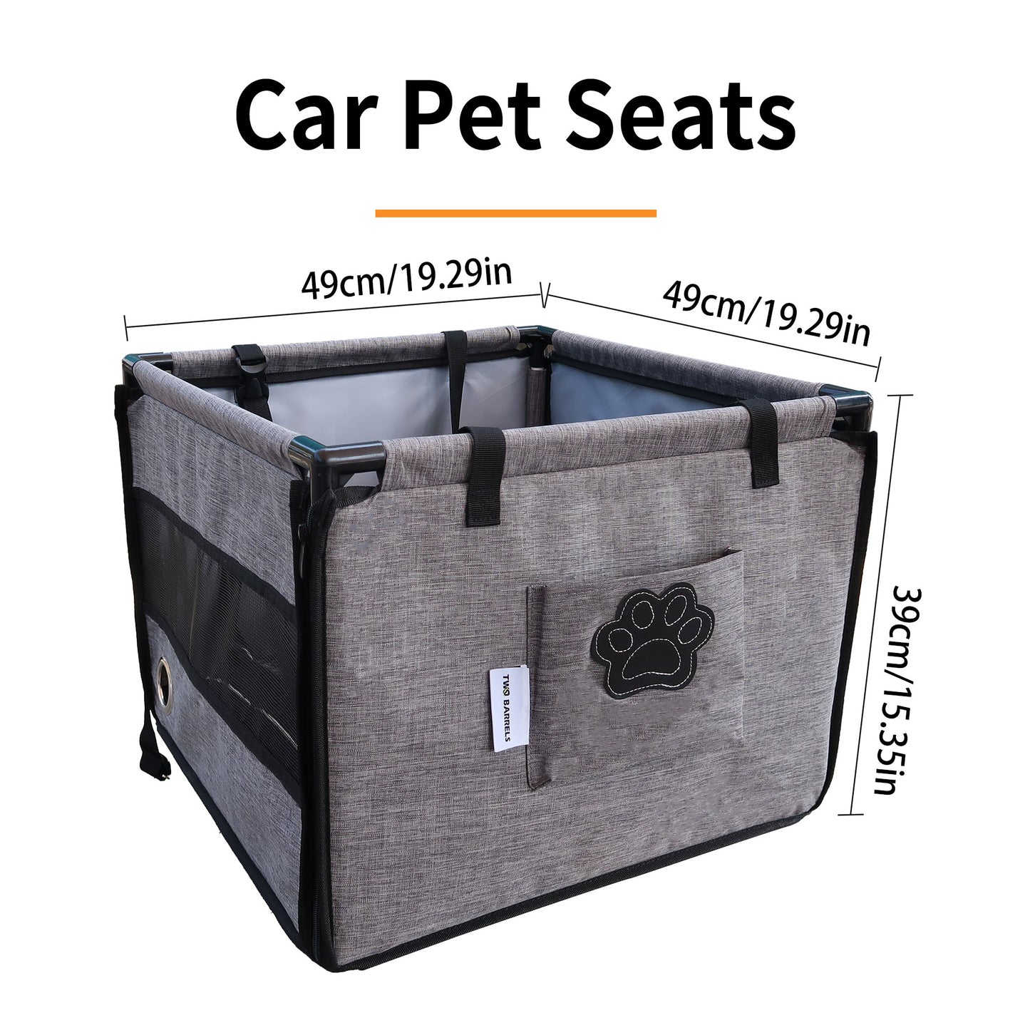 Car Pet Seat Stable Carriers Dog Accessories Safe Portable Puppy Travel Baskets Mesh Protector Waterproof Outdoor Pet Supplies