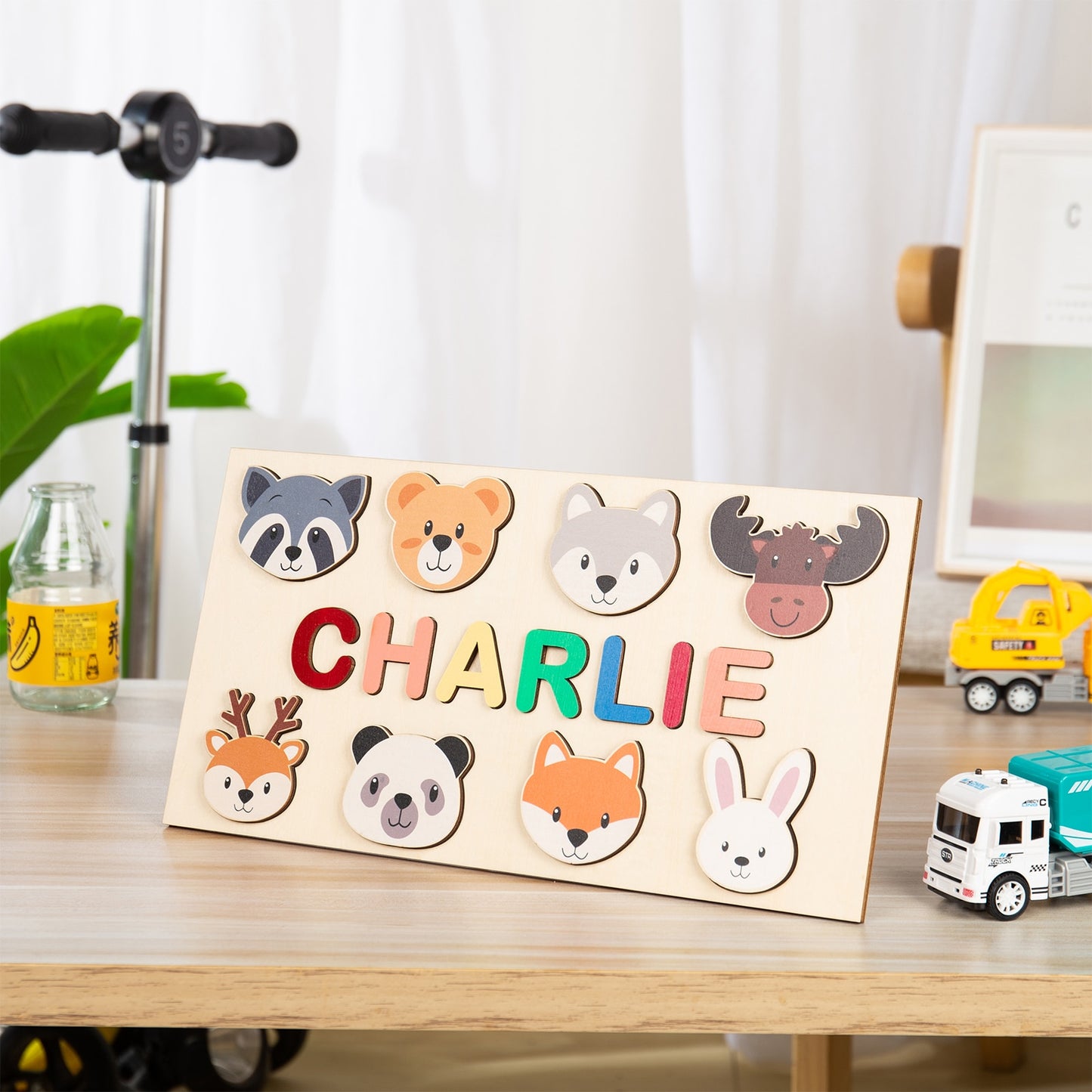 Personalized Wooden Name Puzzle Educational Toys For Toddlers Custom First Name Early Learning Gifts For Kids Baby Boy &amp;girl