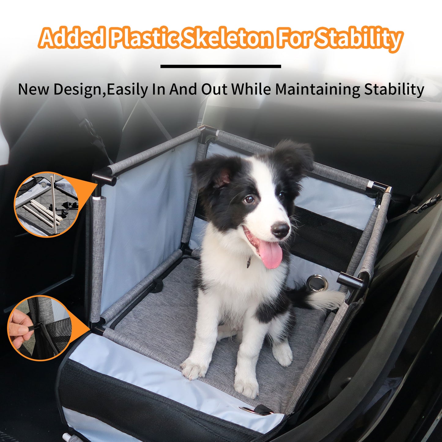 Car Pet Seat Stable Carriers Dog Accessories Safe Portable Puppy Travel Baskets Mesh Protector Waterproof Outdoor Pet Supplies