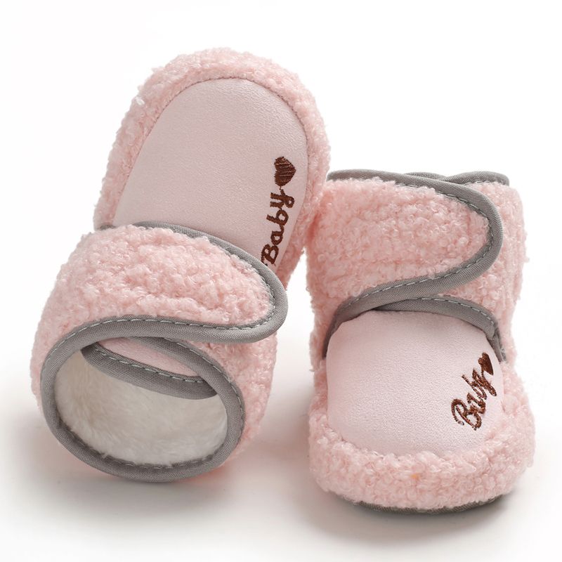 Bobora Baby Winter Warm First Walkers Cotton Baby Shoes Cute Infant Baby boys girls shoes soft sole indoor shoes for 0-18M