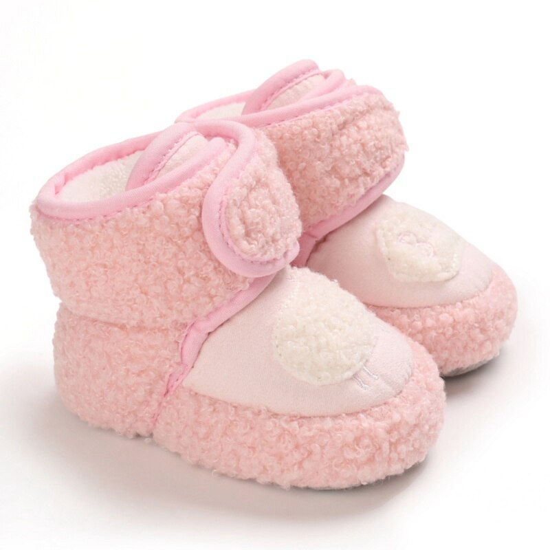 Bobora Baby Winter Warm First Walkers Cotton Baby Shoes Cute Infant Baby boys girls shoes soft sole indoor shoes for 0-18M