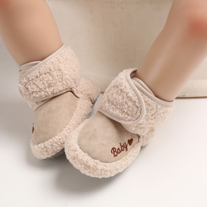 Bobora Baby Winter Warm First Walkers Cotton Baby Shoes Cute Infant Baby boys girls shoes soft sole indoor shoes for 0-18M