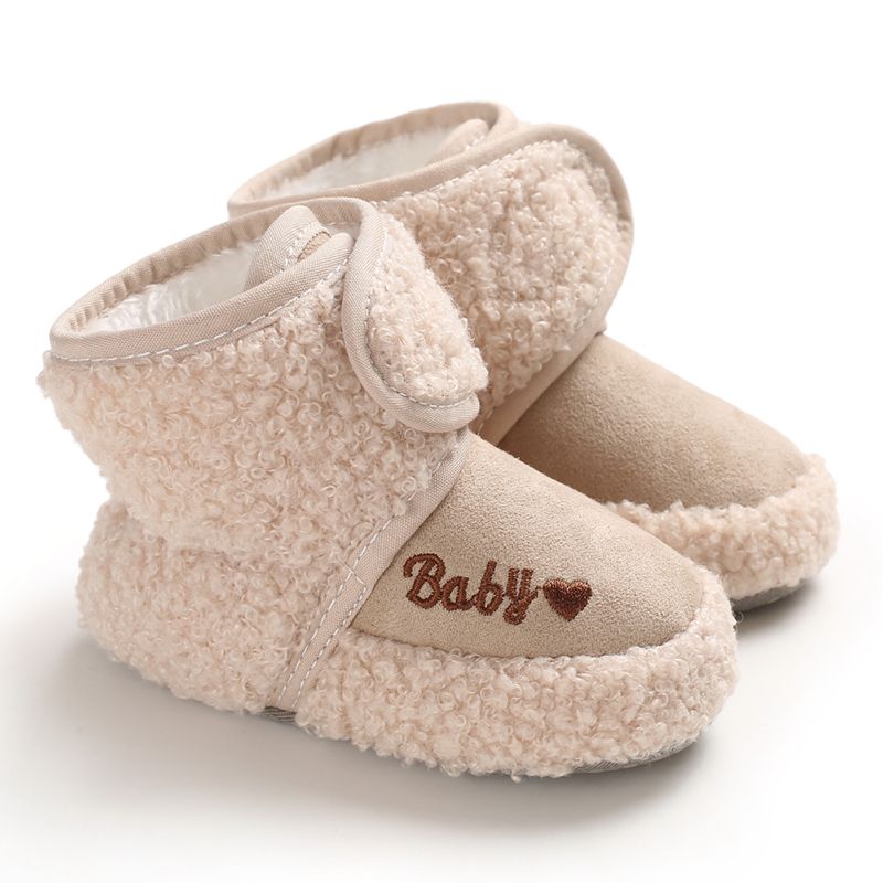 Bobora Baby Winter Warm First Walkers Cotton Baby Shoes Cute Infant Baby boys girls shoes soft sole indoor shoes for 0-18M