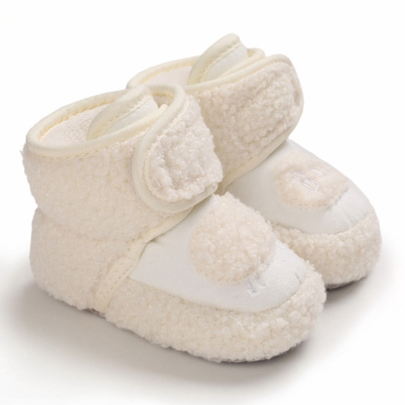 Bobora Baby Winter Warm First Walkers Cotton Baby Shoes Cute Infant Baby boys girls shoes soft sole indoor shoes for 0-18M