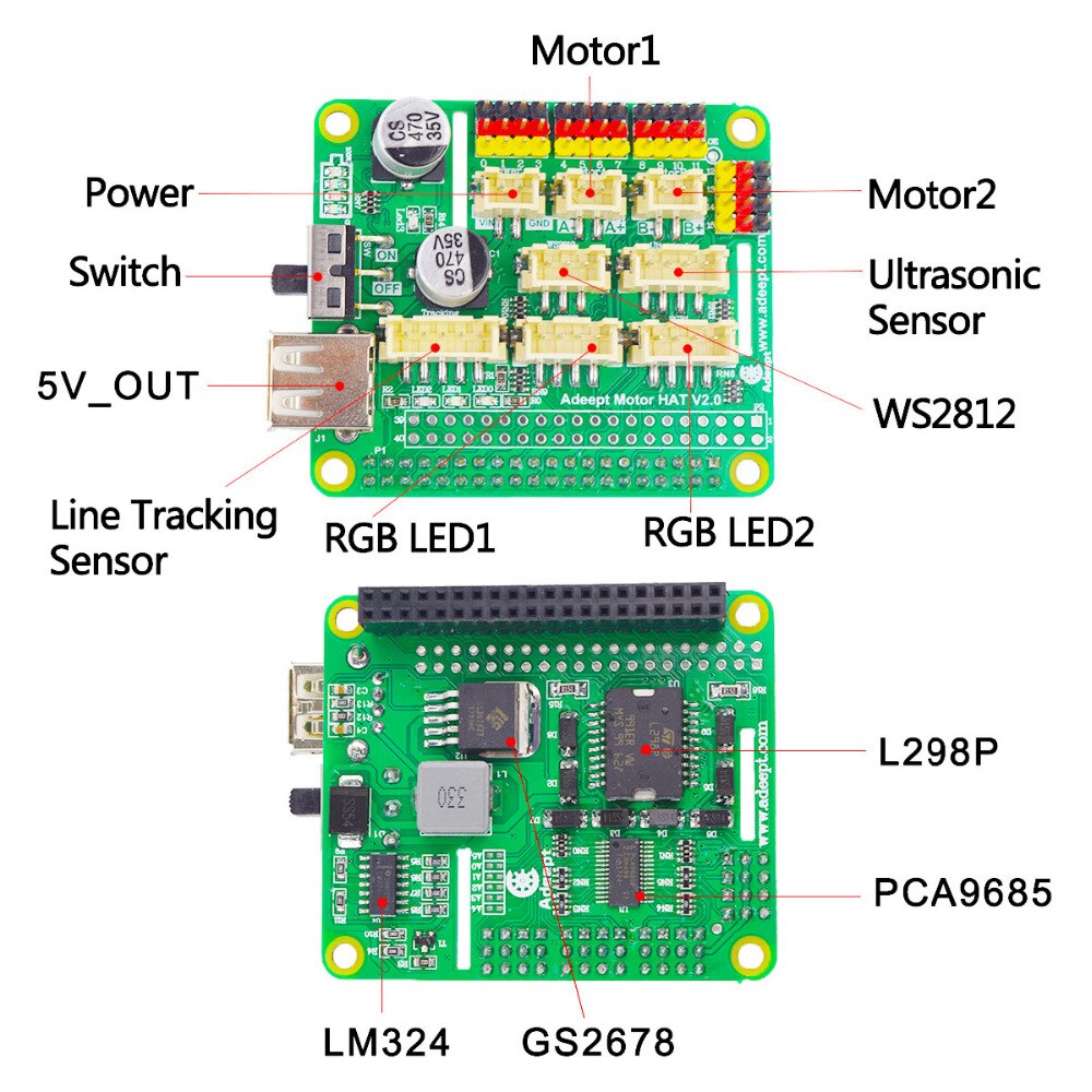 Adeept RaspTank WiFi Wireless Smart Robotic Arm Robot Kit for Raspberry Pi (Raspberry Pi Board Not Included)