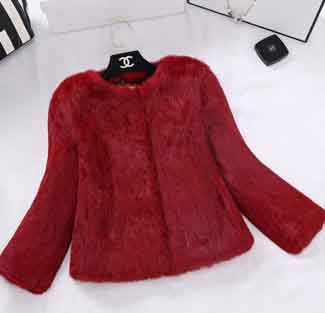 2023 New Real Full Pelt Rabbit Fur Coat 100% Pure Whole Skin Rabbit Fur Jacket Factory Wholesale Retail Discount TFP820