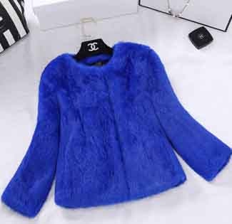 2023 New Real Full Pelt Rabbit Fur Coat 100% Pure Whole Skin Rabbit Fur Jacket Factory Wholesale Retail Discount TFP820