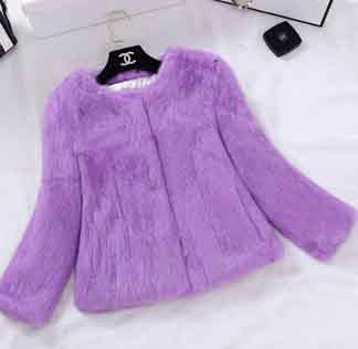 2023 New Real Full Pelt Rabbit Fur Coat 100% Pure Whole Skin Rabbit Fur Jacket Factory Wholesale Retail Discount TFP820