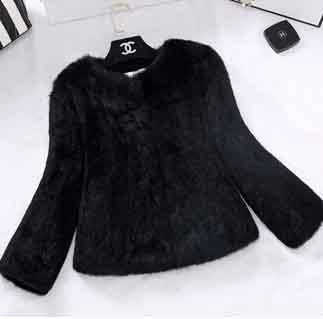 2023 New Real Full Pelt Rabbit Fur Coat 100% Pure Whole Skin Rabbit Fur Jacket Factory Wholesale Retail Discount TFP820