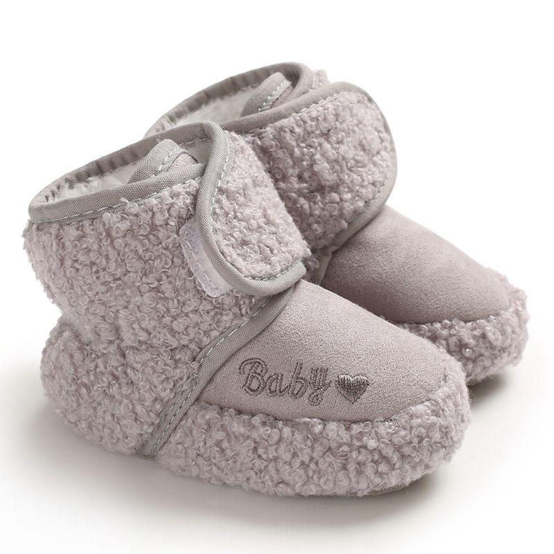 Bobora Baby Winter Warm First Walkers Cotton Baby Shoes Cute Infant Baby boys girls shoes soft sole indoor shoes for 0-18M