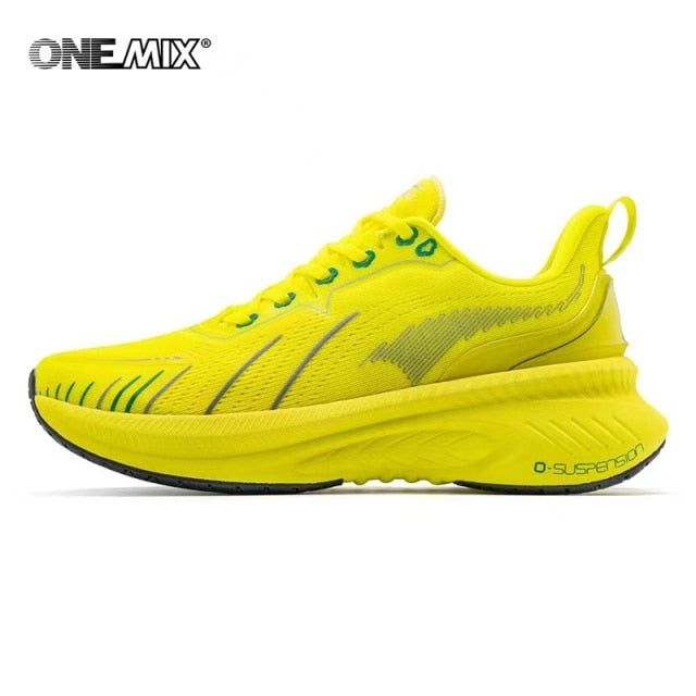 ONEMIX Running Shoes for Men Outdoor Fitness Sport Shoes Anti-skid Cushioning Ultra-Light Support Marathon Man Trainers Sneakers