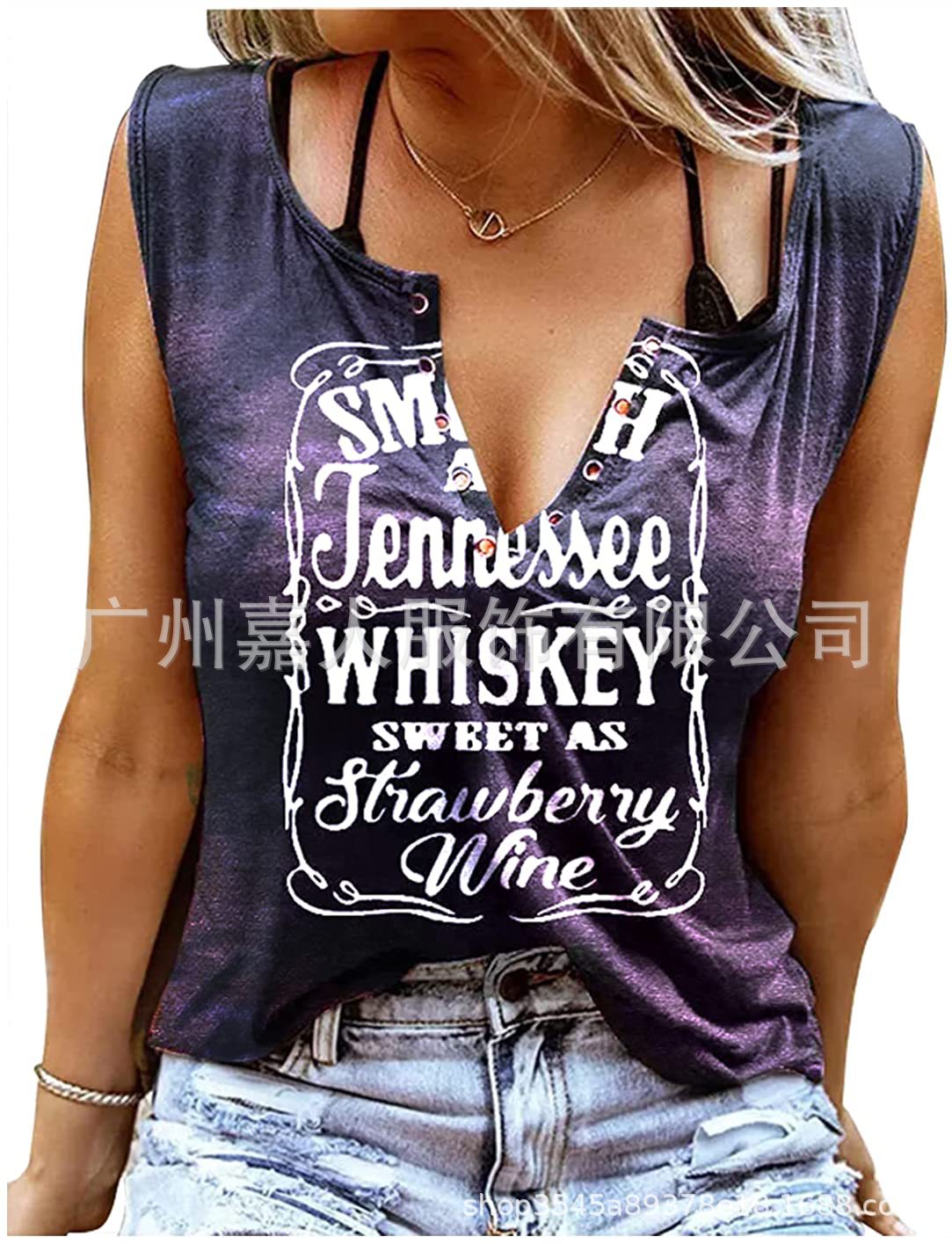 Tank Women&#39;s Vest Funny Letter Print V-neck Sleeveless T-shirt Camiseta Sin Mangas Sexy Para Mujer майка без рукавов Korean Tank