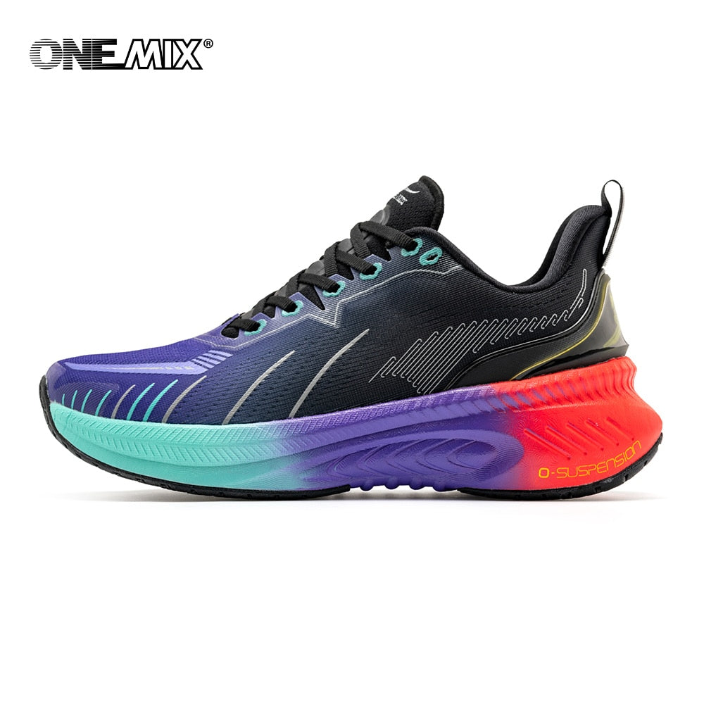 ONEMIX Running Shoes for Men Outdoor Fitness Sport Shoes Anti-skid Cushioning Ultra-Light Support Marathon Man Trainers Sneakers