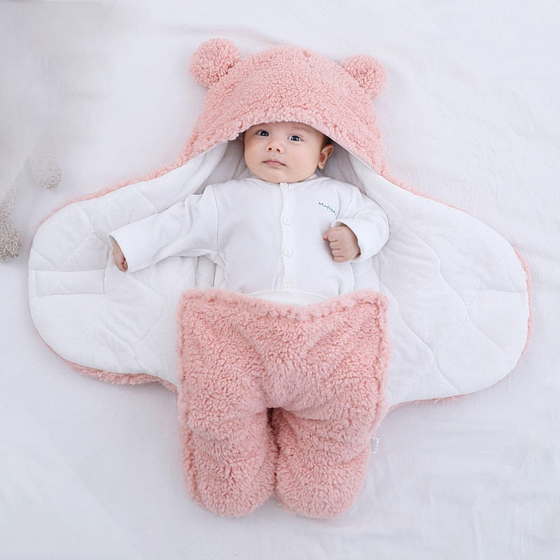 Baby Sleeping Bag Thickened Multi-layer Filled Cotton Blanket Newborn Warm Soft Pajamas Winter Baby Blanket For Baby 0-4 years