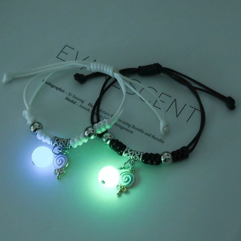 2022 Luminous Cat Star Moon Bracelet Couple Charm Handmade Adjustable Rope Matching Friend Bracelet Infinite Love Jewelry Gifts