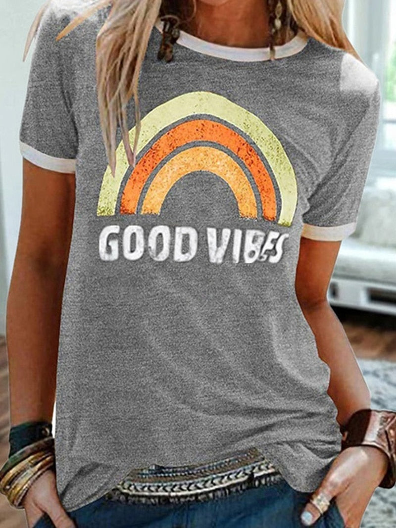 Graphic T Shirts Women Short Sleeve Tshrits Spring Summer Funny Casual Tshirt Ladies Printing Tee Shirt T-shirts Tops 2022