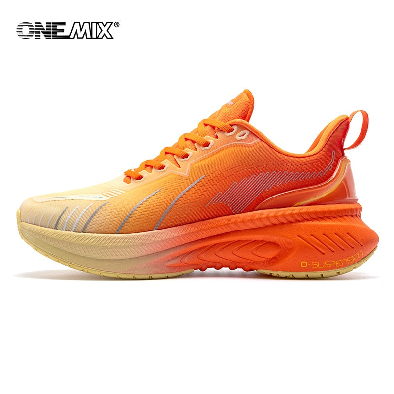 ONEMIX Running Shoes for Men Outdoor Fitness Sport Shoes Anti-skid Cushioning Ultra-Light Support Marathon Man Trainers Sneakers