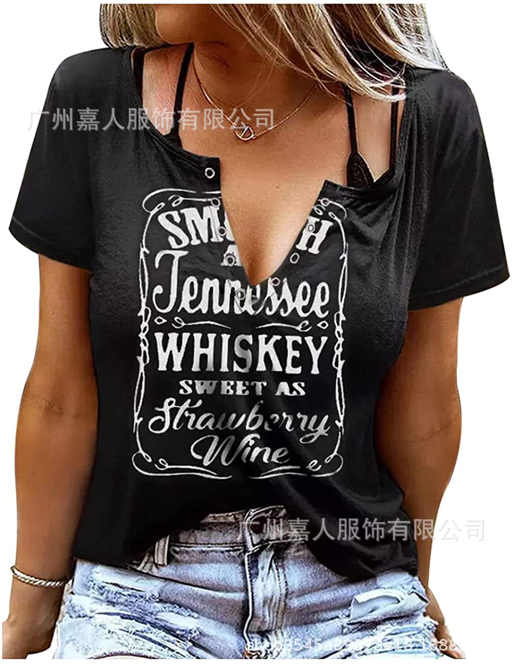 Tank Women&#39;s Vest Funny Letter Print V-neck Sleeveless T-shirt Camiseta Sin Mangas Sexy Para Mujer майка без рукавов Korean Tank