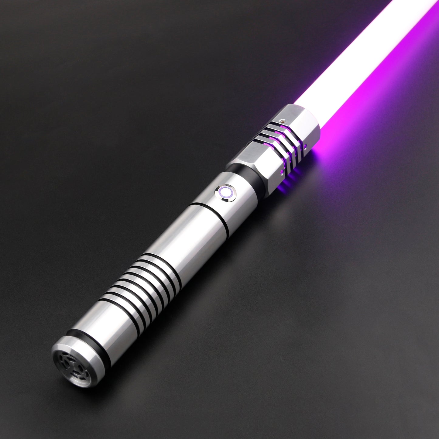 TXQSABER Heavy Dueling RGB / Neo Pixel Smooth Lightsaber colors Changing Metal Hilt Lock up Blaster Laser Jedi Sword Kids Toys