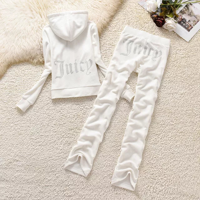 2023 Highest Quality Juicy Coutoure Tracksuit Women's Brand Velour Tracksuit Women Sweatshirt and Pants Juicy Corture Tracksuits