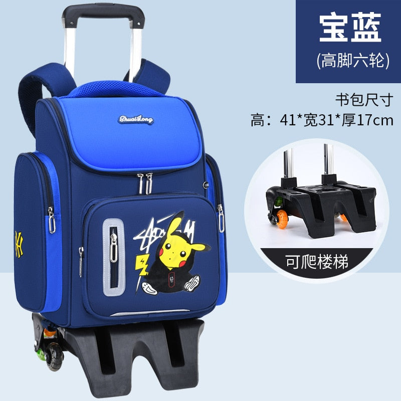 Pokemon Go Primary School Schoolbag Pikachu Boys Cartoon Children Backpack Space Schoolbag Reflective Waterproof Breathable Bag