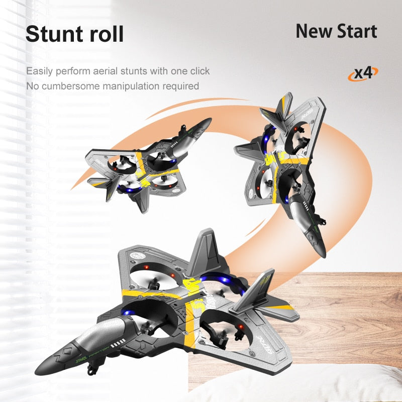 V17 RC Remote Control Airplane Drone 2.4G Gravity Sensing Remote Control Plane Glider Airplane EPP Foam Boy Toys Kids For Gift