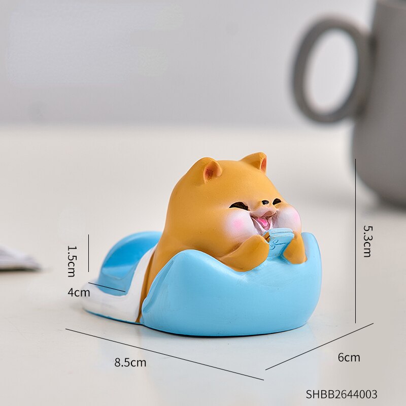 Home Decoration Violent Bear Phone Holder kawaii desk accessories aesthetic kawaii room decor gadgets desktop sculpture gaming