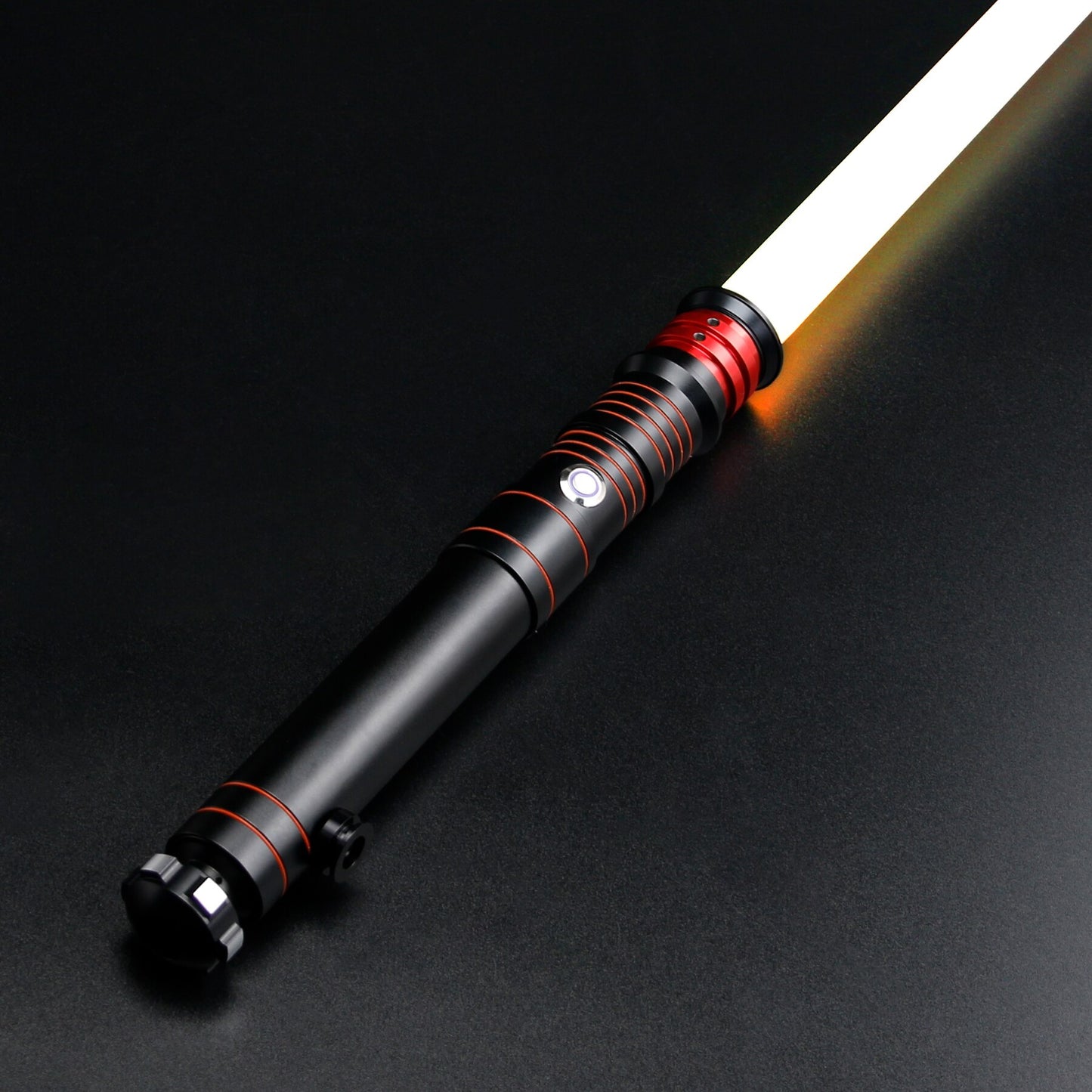 TXQSABER Heavy Dueling RGB / Neo Pixel Smooth Lightsaber colors Changing Metal Hilt Lock up Blaster Laser Jedi Sword Kids Toys