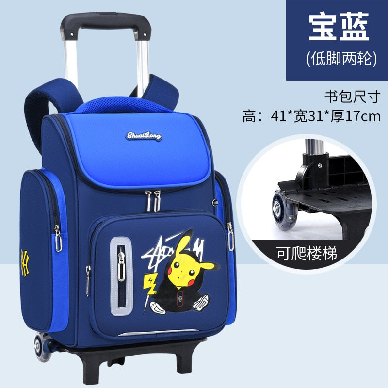 Pokemon Go Primary School Schoolbag Pikachu Boys Cartoon Children Backpack Space Schoolbag Reflective Waterproof Breathable Bag