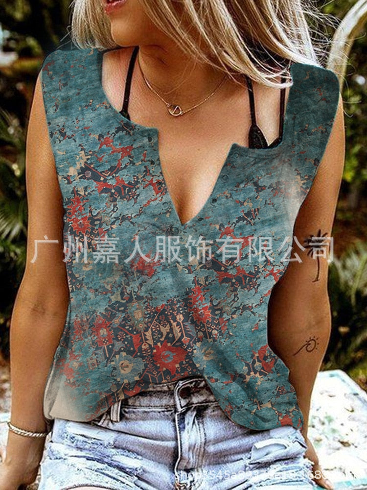 Tank Women&#39;s Vest Funny Letter Print V-neck Sleeveless T-shirt Camiseta Sin Mangas Sexy Para Mujer майка без рукавов Korean Tank