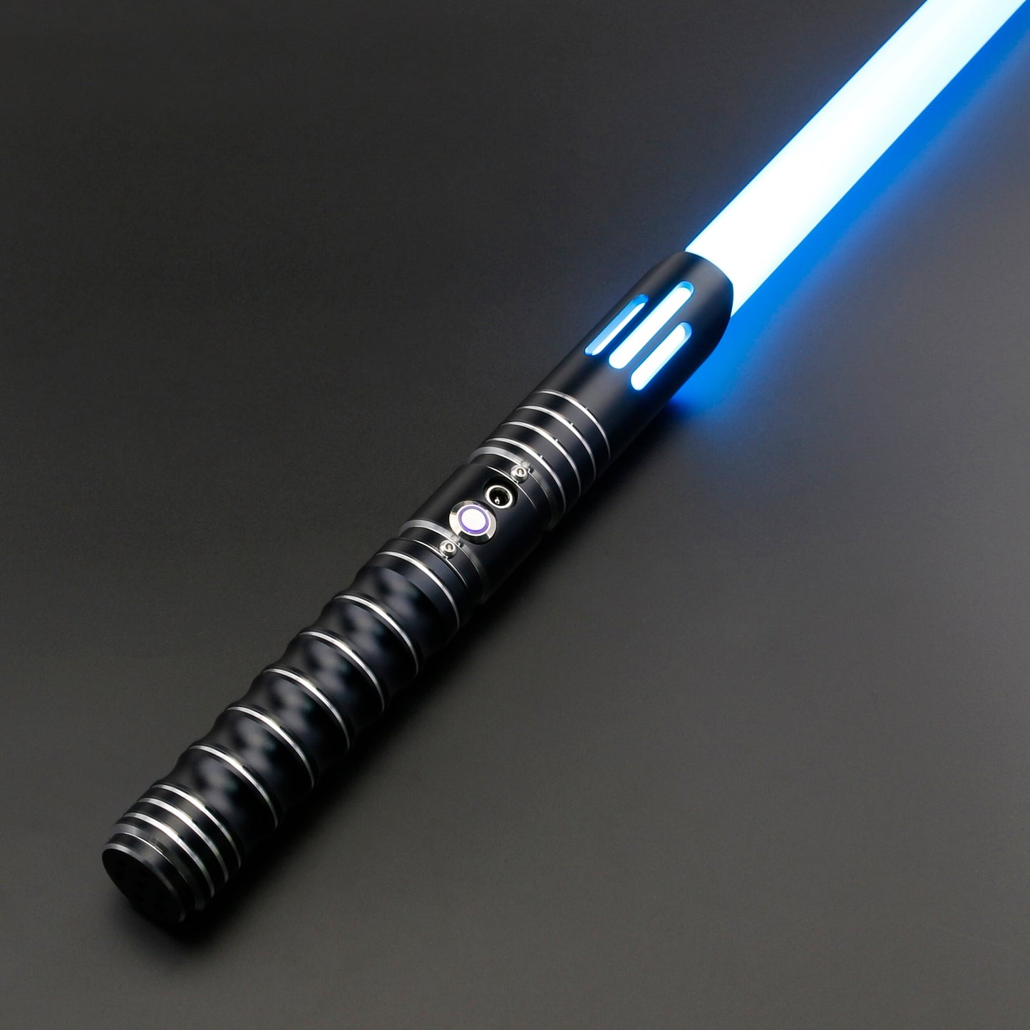 TXQSABER Heavy Dueling RGB / Neo Pixel Smooth Lightsaber colors Changing Metal Hilt Lock up Blaster Laser Jedi Sword Kids Toys