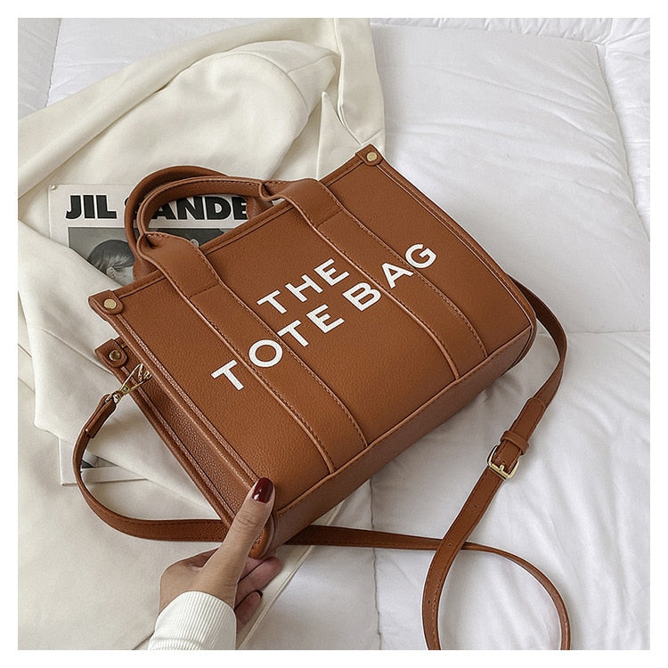 Luxury Designer Bag Tote Women Handbags Letter Shoulder Bags Brands Soft PU Shopper Purses Crossbody Bags for Women Clutch