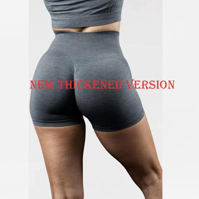 2022 Women High Waist Sport Shorts Seamless Workout Shorts Scrunch Butt Fitness Shorts Women's Sports Short Pants Gym Clothing