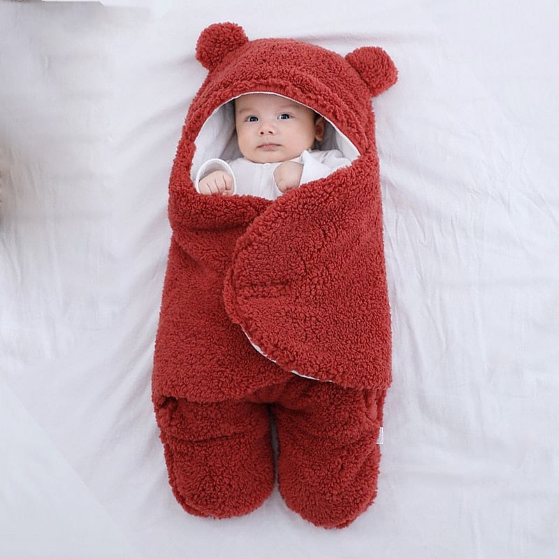 Baby Sleeping Bag Thickened Multi-layer Filled Cotton Blanket Newborn Warm Soft Pajamas Winter Baby Blanket For Baby 0-4 years