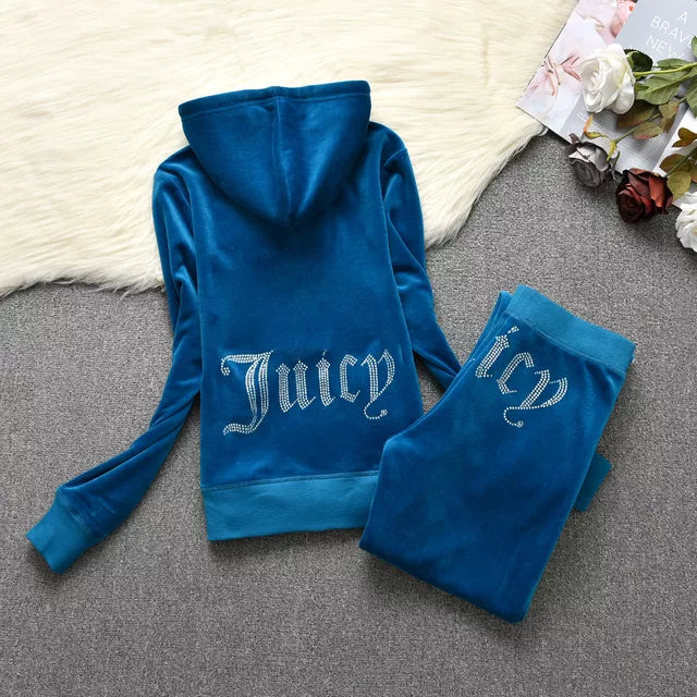 2023 Highest Quality Juicy Coutoure Tracksuit Women's Brand Velour Tracksuit Women Sweatshirt and Pants Juicy Corture Tracksuits