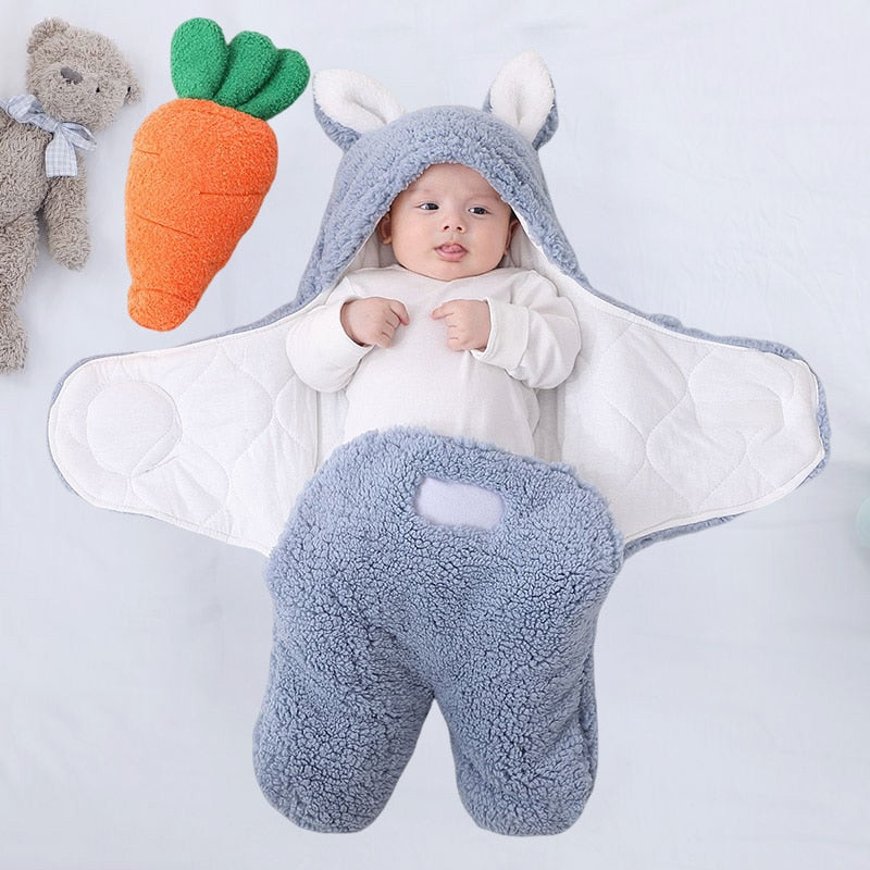 Baby Sleeping Bag Thickened Multi-layer Filled Cotton Blanket Newborn Warm Soft Pajamas Winter Baby Blanket For Baby 0-4 years