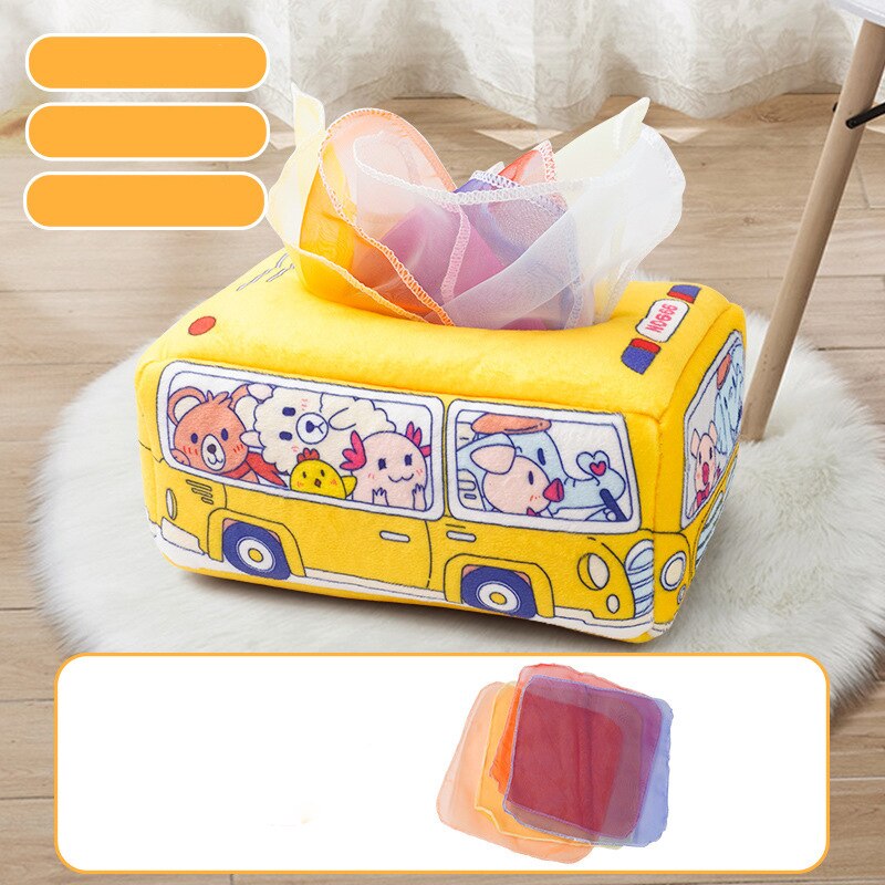 Montessori Toys Magic Tissue Box Baby Educational Learning Activity Sensory Toy for Kids Finger Exercise Busy Board Baby Game