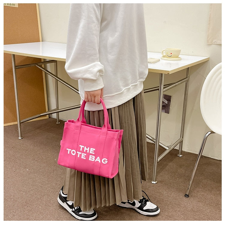 Casual Canvas Large Capacity Tote Bag Women Handbags Designer Letters Shoulder Crossbody Bags Luxury Big Shopper Bag Purse 2022