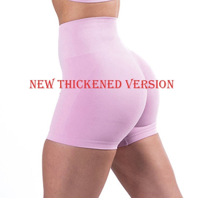 2022 Women High Waist Sport Shorts Seamless Workout Shorts Scrunch Butt Fitness Shorts Women's Sports Short Pants Gym Clothing