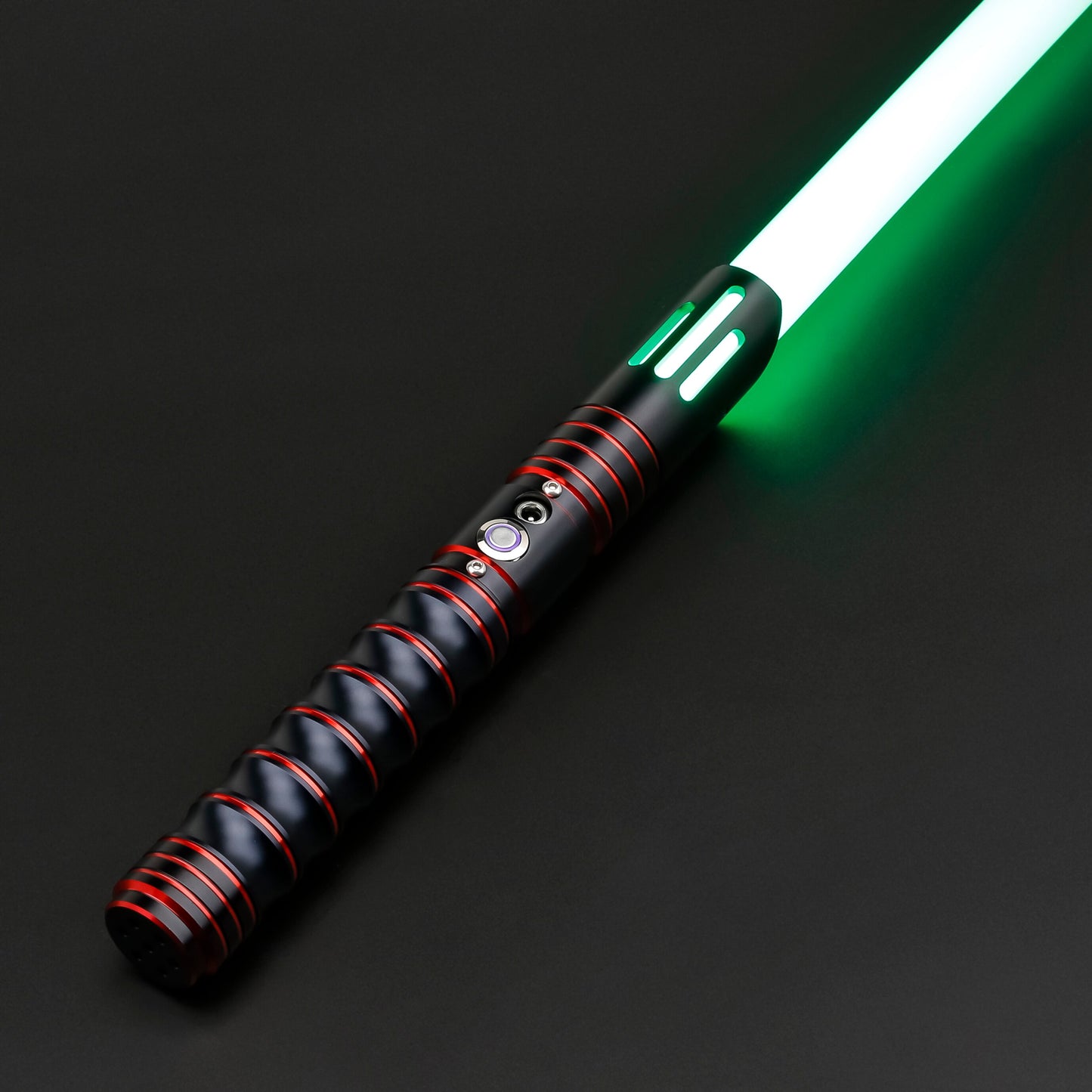 TXQSABER Heavy Dueling RGB / Neo Pixel Smooth Lightsaber colors Changing Metal Hilt Lock up Blaster Laser Jedi Sword Kids Toys