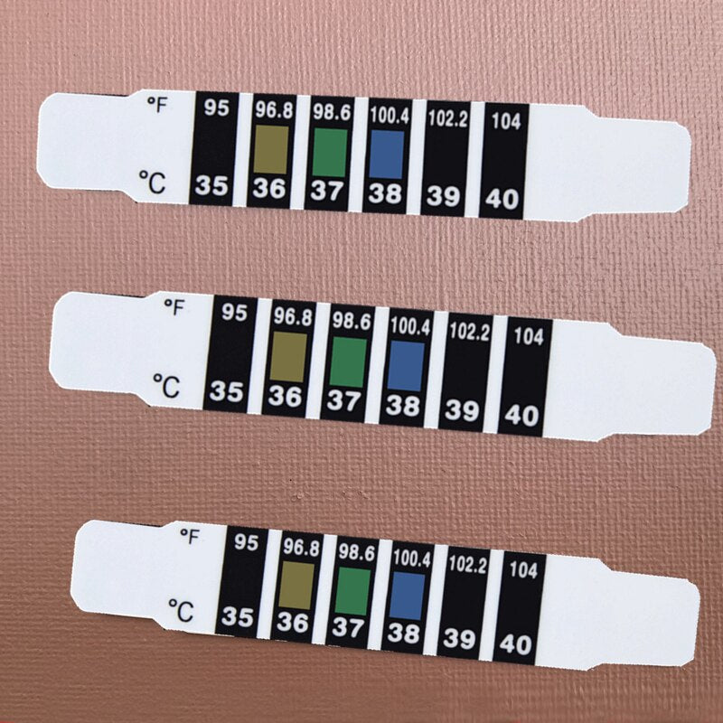 5/10/20Pcs Forehead Head Strip Thermometer Water Milk Thermometer Fever Body Baby Child Kid Test Temperature Sticker Baby Care