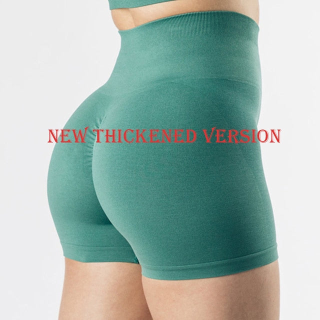 2022 Women High Waist Sport Shorts Seamless Workout Shorts Scrunch Butt Fitness Shorts Women's Sports Short Pants Gym Clothing