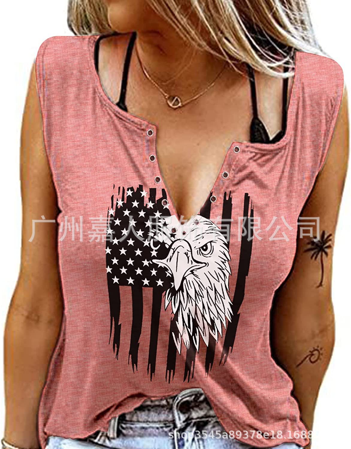 Tank Women&#39;s Vest Funny Letter Print V-neck Sleeveless T-shirt Camiseta Sin Mangas Sexy Para Mujer майка без рукавов Korean Tank