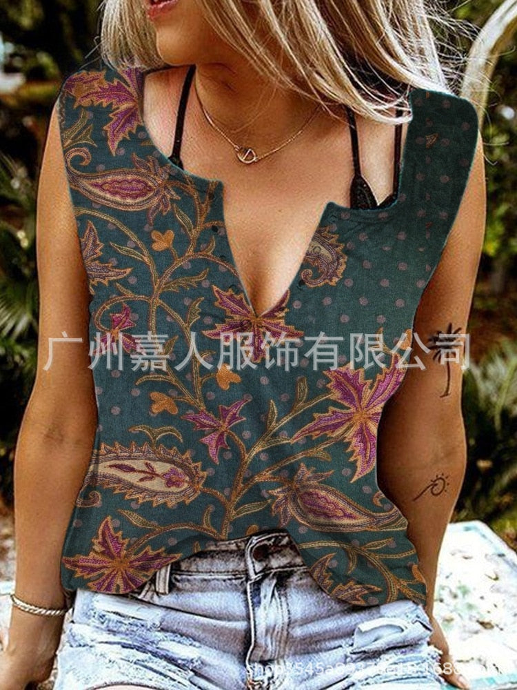 Tank Women&#39;s Vest Funny Letter Print V-neck Sleeveless T-shirt Camiseta Sin Mangas Sexy Para Mujer майка без рукавов Korean Tank