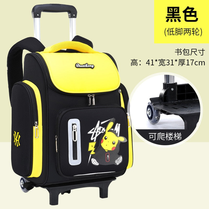 Pokemon Go Primary School Schoolbag Pikachu Boys Cartoon Children Backpack Space Schoolbag Reflective Waterproof Breathable Bag