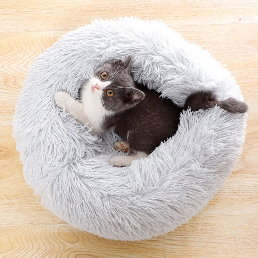 Super Cat Bed Warm Sleeping Cat Nest Soft Long Pluh Best Pet Dog Bed For Dogs Basket Cushion Cat Bed Cat Mat Animals Sleeping So