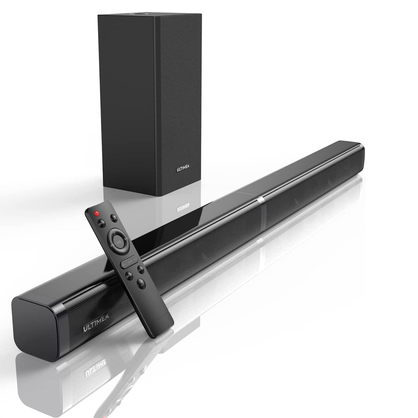 ULTIMEA 100W TV SoundBar 2.1 Bluetooth Speaker 5.0 Home Theater Sound System 3D Surround Sound Bar Subwoofer Bluetooth Speakers